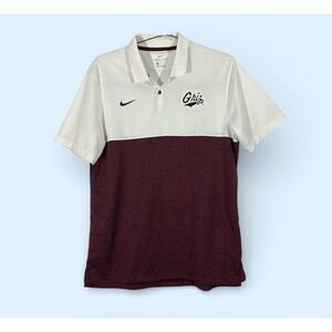 NIKE MONTANA GRIZZLIES 2023 SIDELINE PERFORMANCE DRI FIT POLO SHIRT MENS LARGE
